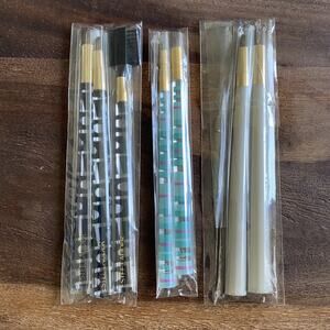 Lot of 7 New Estee Lauder Makeup Brushes Eye & Brow